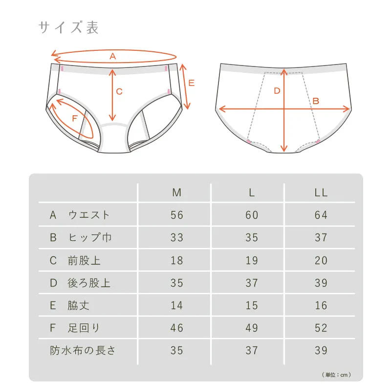 【3枚セット】Suteteko 綿ベア天メルト 婦人サニタリーショーツ 夜用 M～LL (綿ベア天 生理用ショーツ 多い日用 吸水速乾加工 羽つきナプキン対応 切りっぱなし 綿混ストレッチ) (在庫限り)