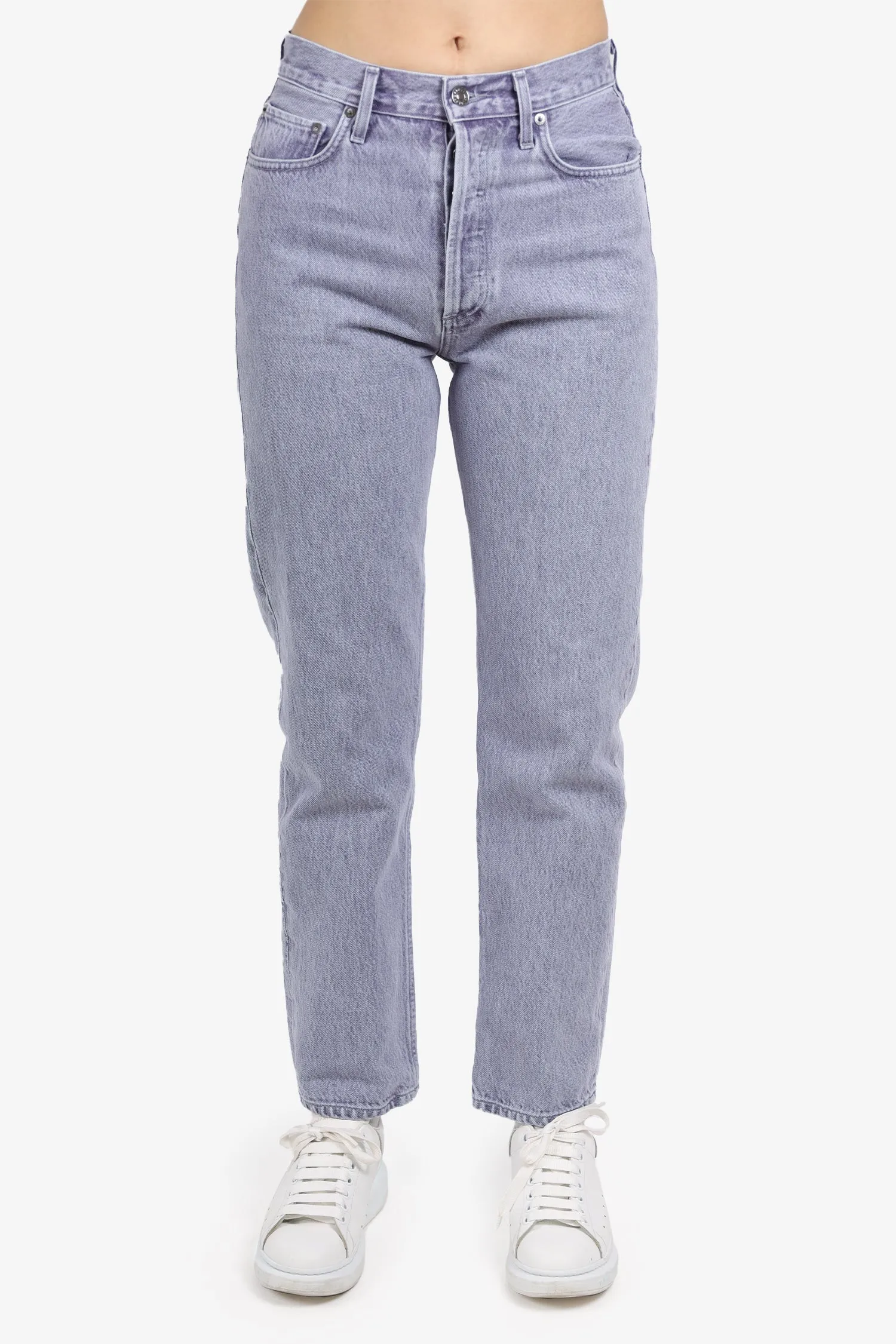 Agolde  Purple Denim Straight Leg Pants size 26