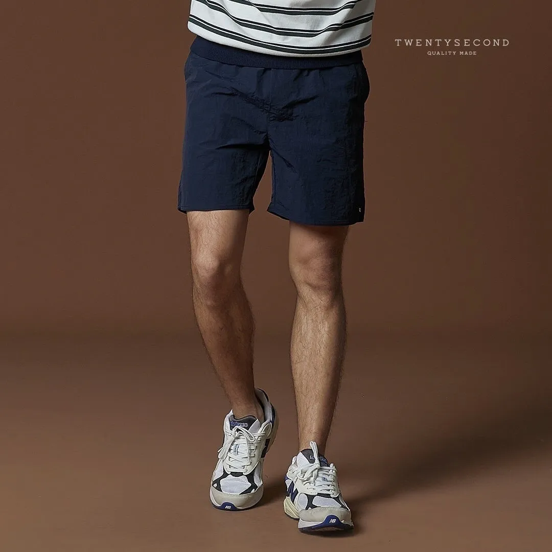 BOB NYLON SHORTS - NAVY