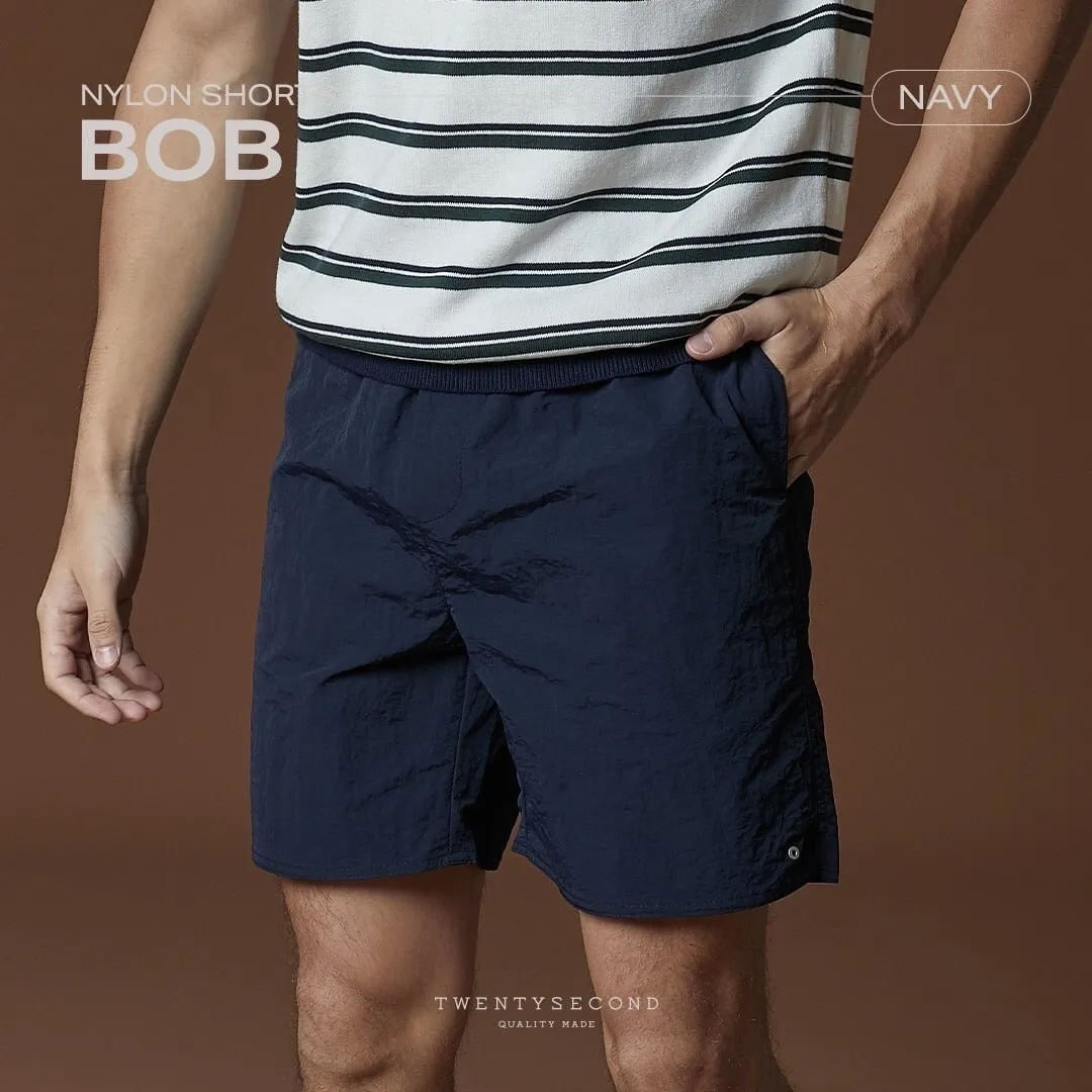 BOB NYLON SHORTS - NAVY
