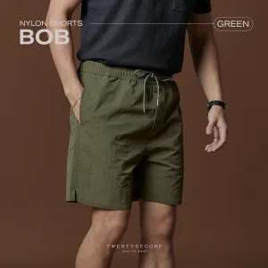 BOB NYLON SHORTS - OLIVE