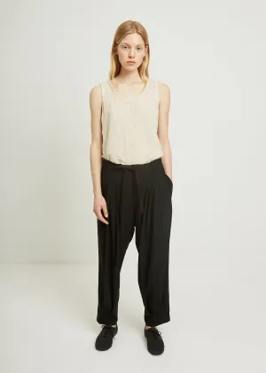 Chine Front Two Tuck Pant