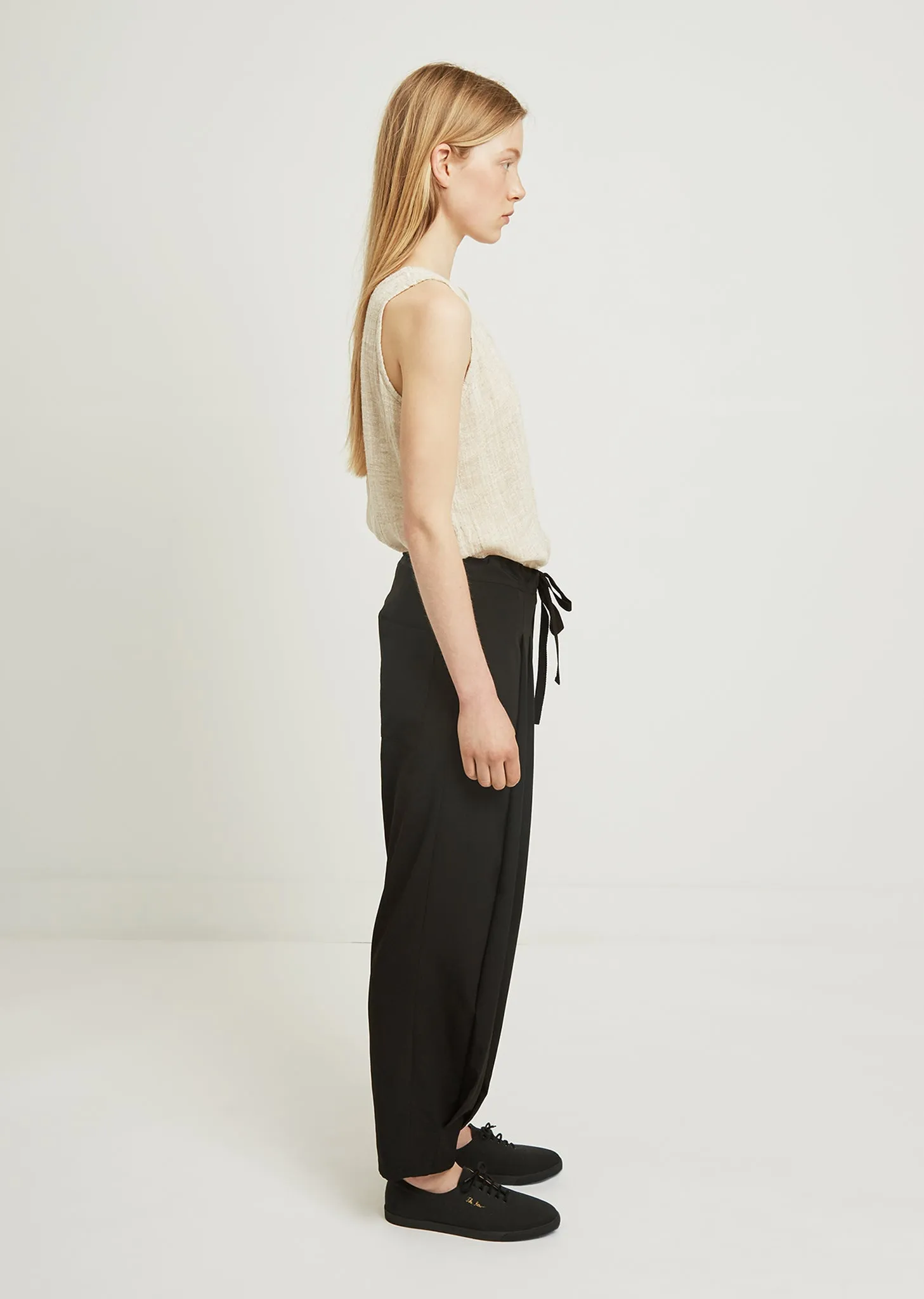 Chine Front Two Tuck Pant
