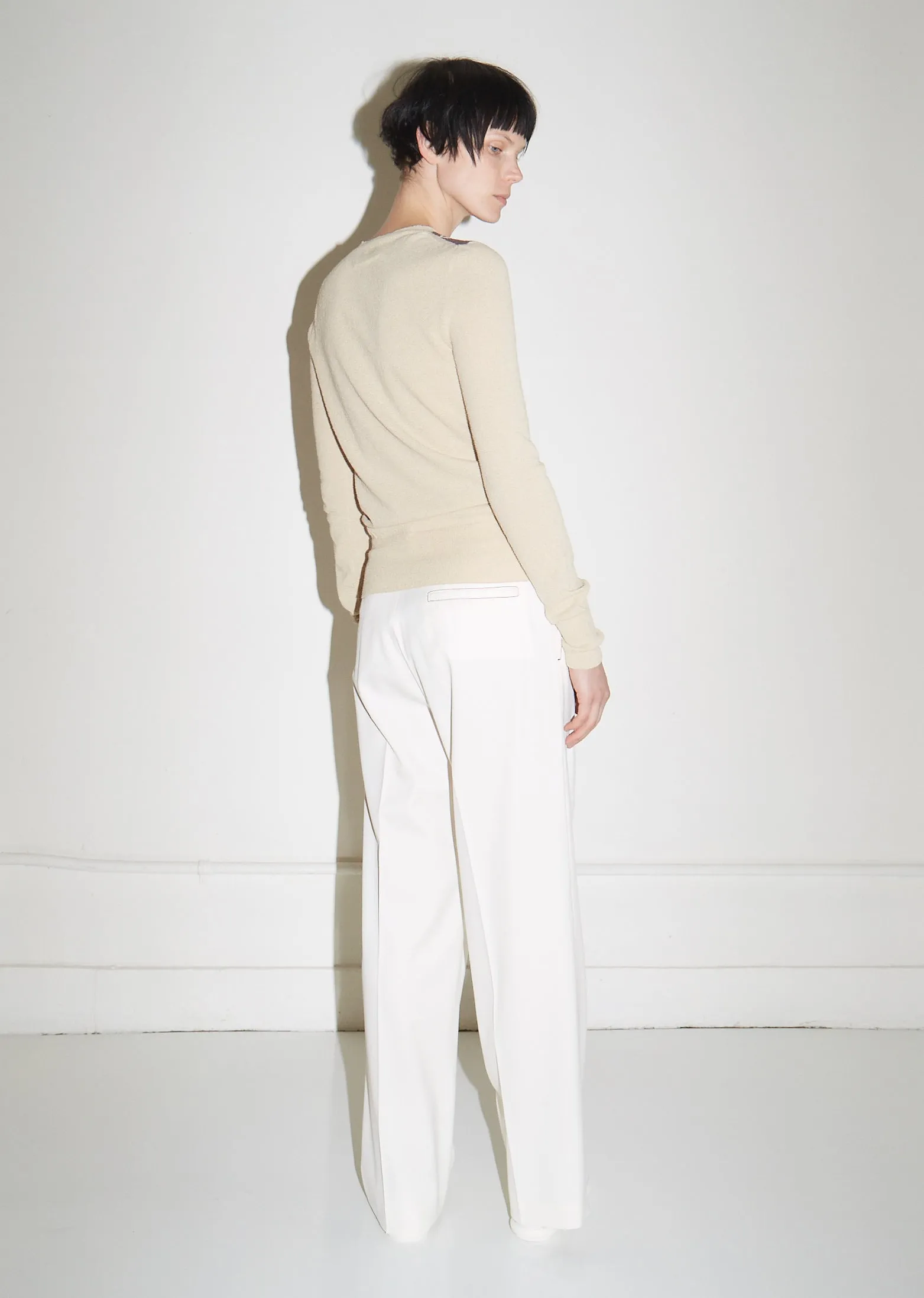 Contrast Stitching Trousers