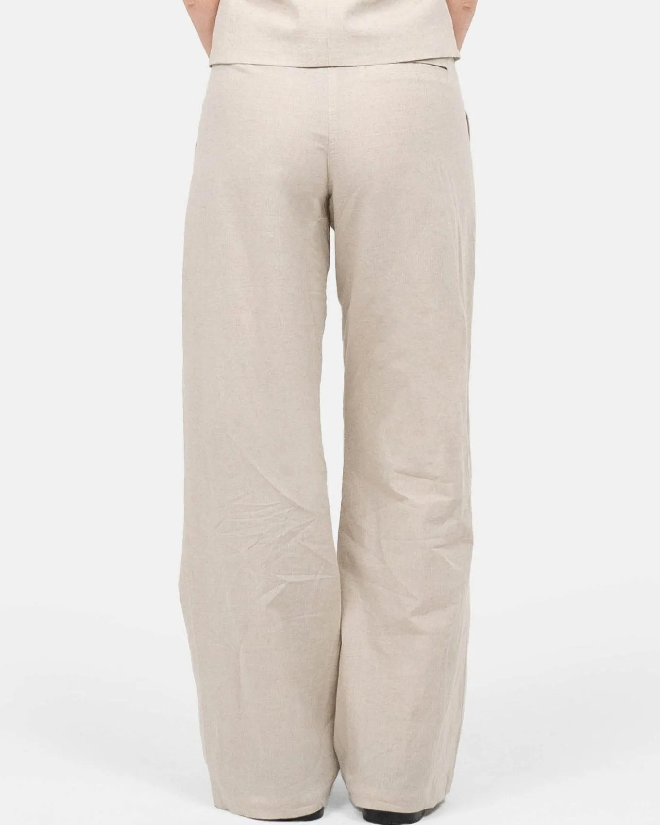 Hør Suitpants Beige