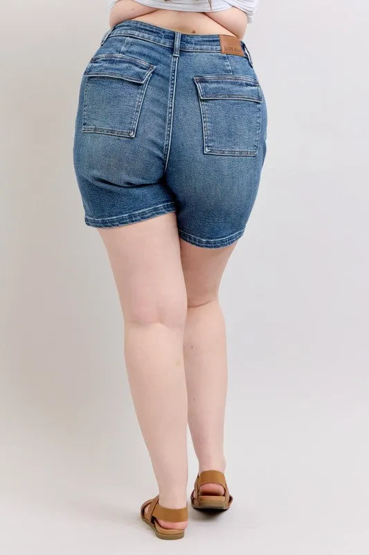 Judy Blue High-Rise Denim Shorts (S-3XL)
