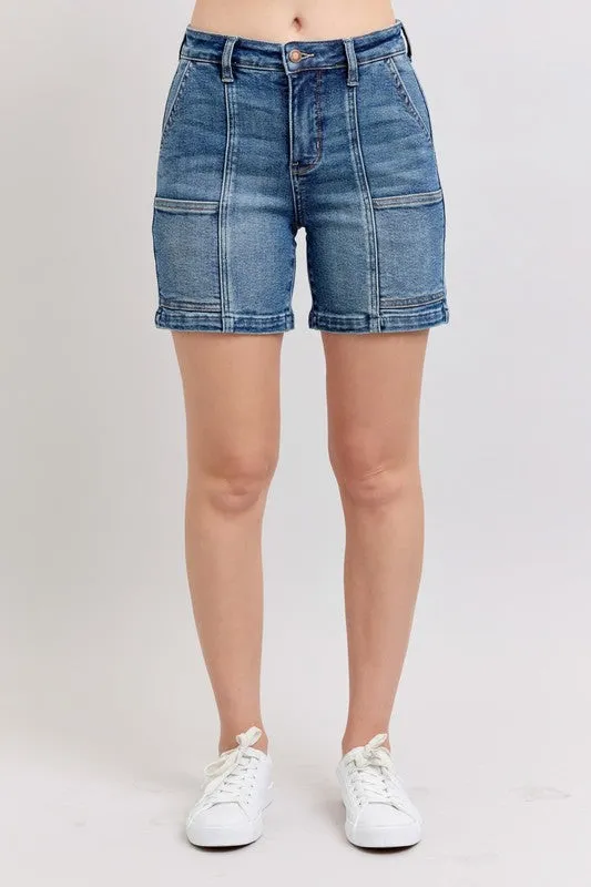 Judy Blue High-Rise Denim Shorts (S-3XL)