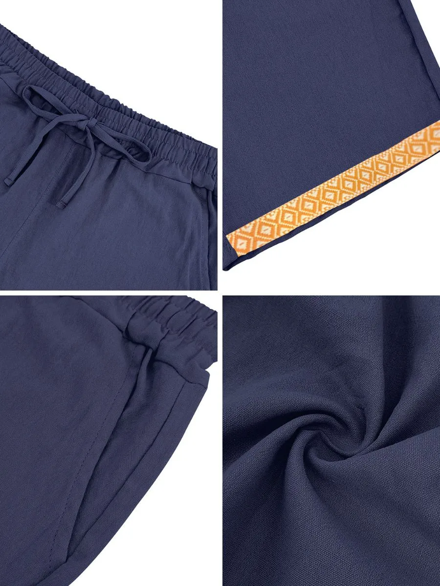 Linen Boho Style Summer Shorts