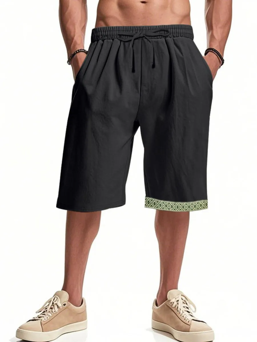 Linen Boho Style Summer Shorts