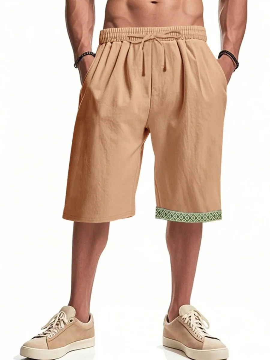 Linen Boho Style Summer Shorts