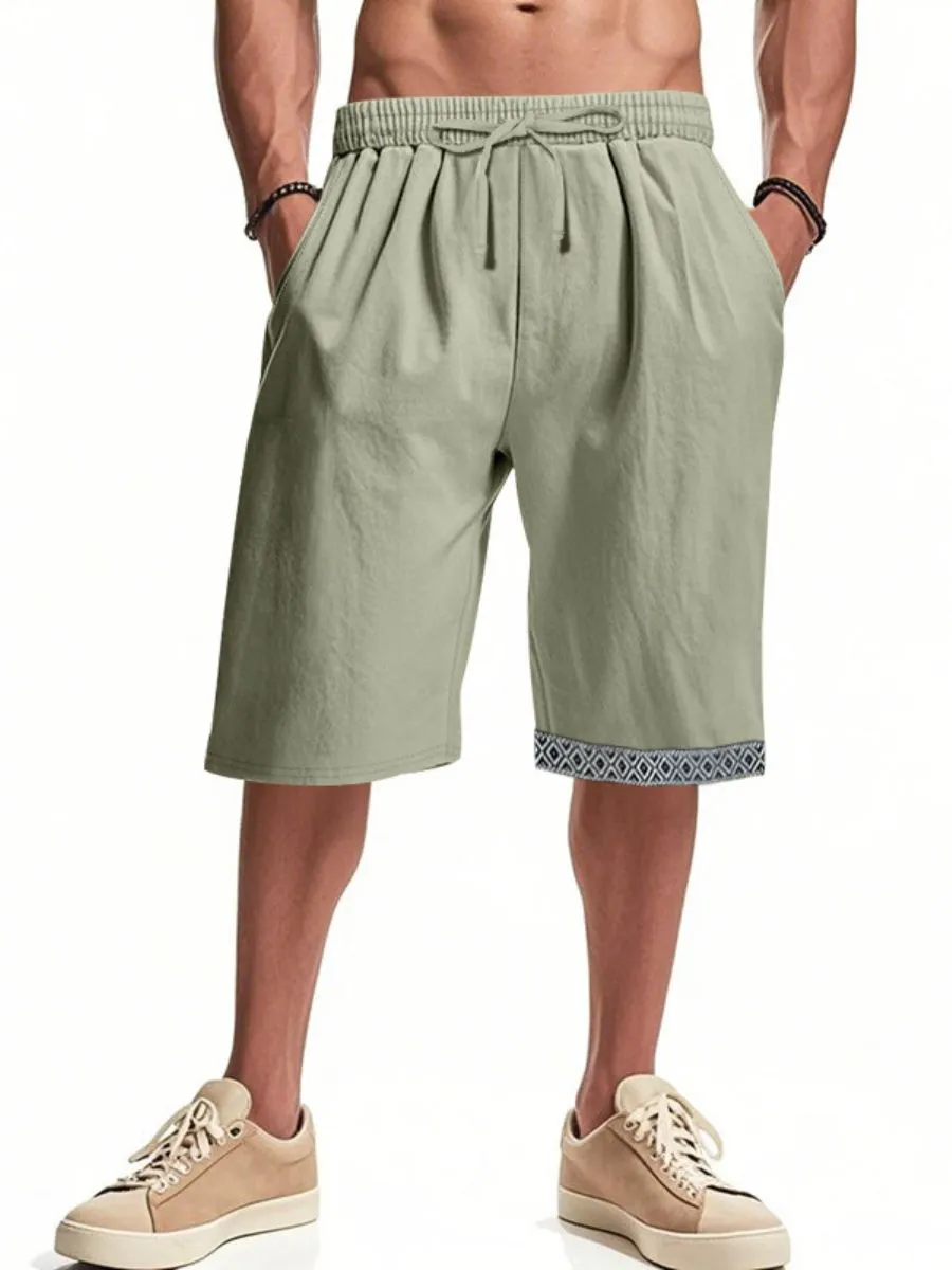 Linen Boho Style Summer Shorts