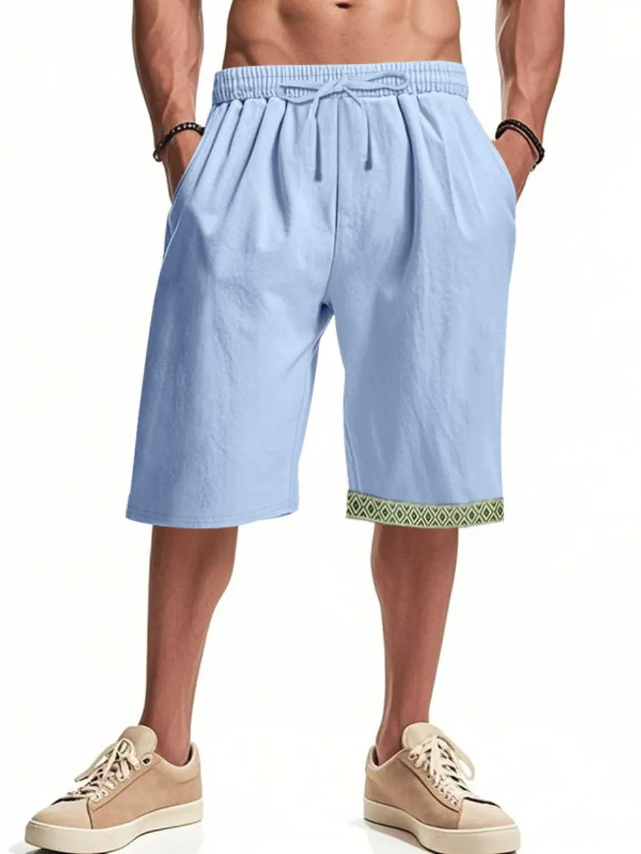 Linen Boho Style Summer Shorts