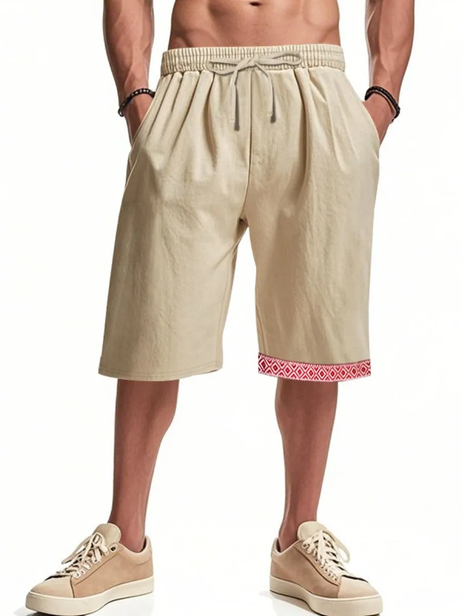 Linen Boho Style Summer Shorts