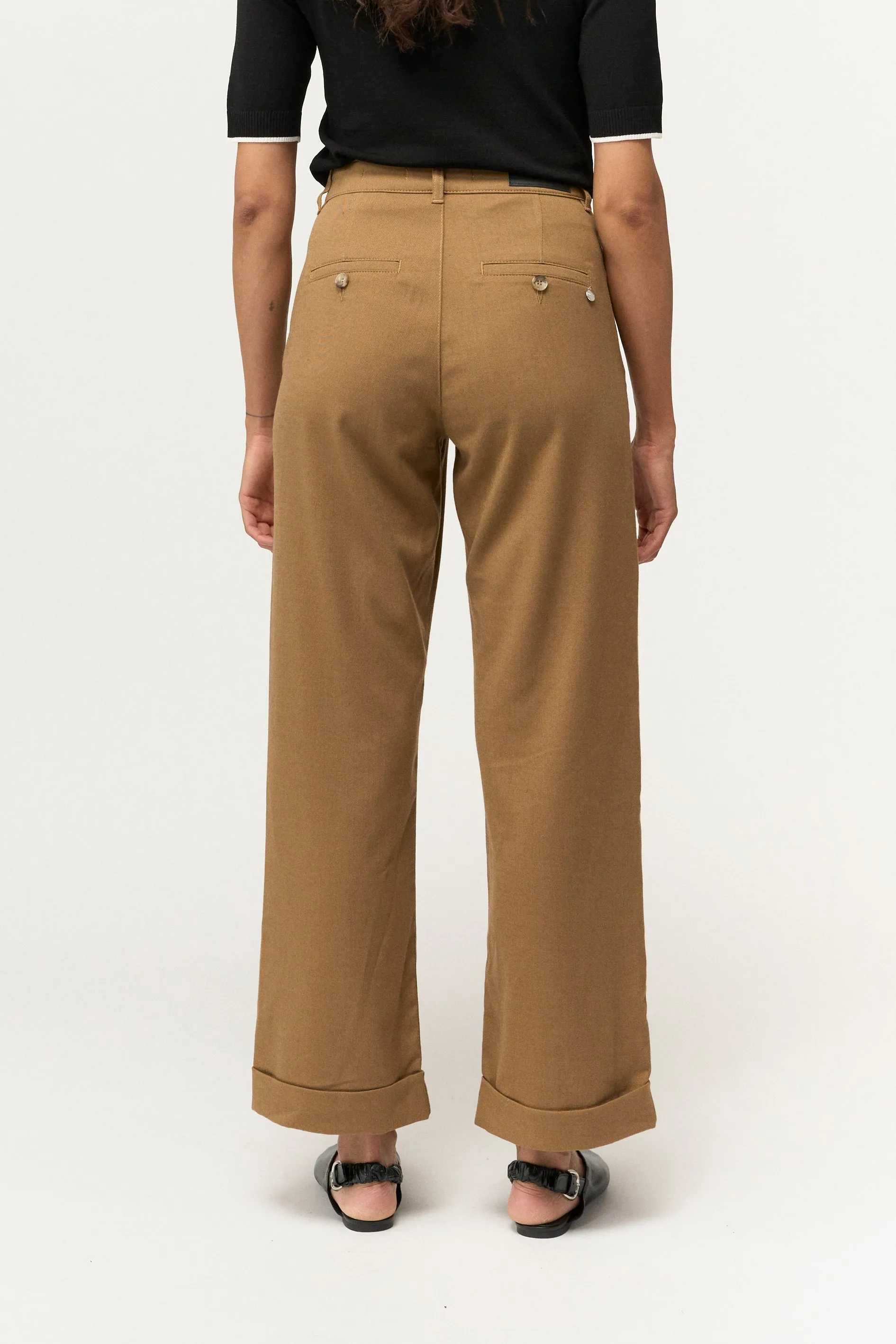 PD-Birkin Weekend Cropped Pant Tailor - camel