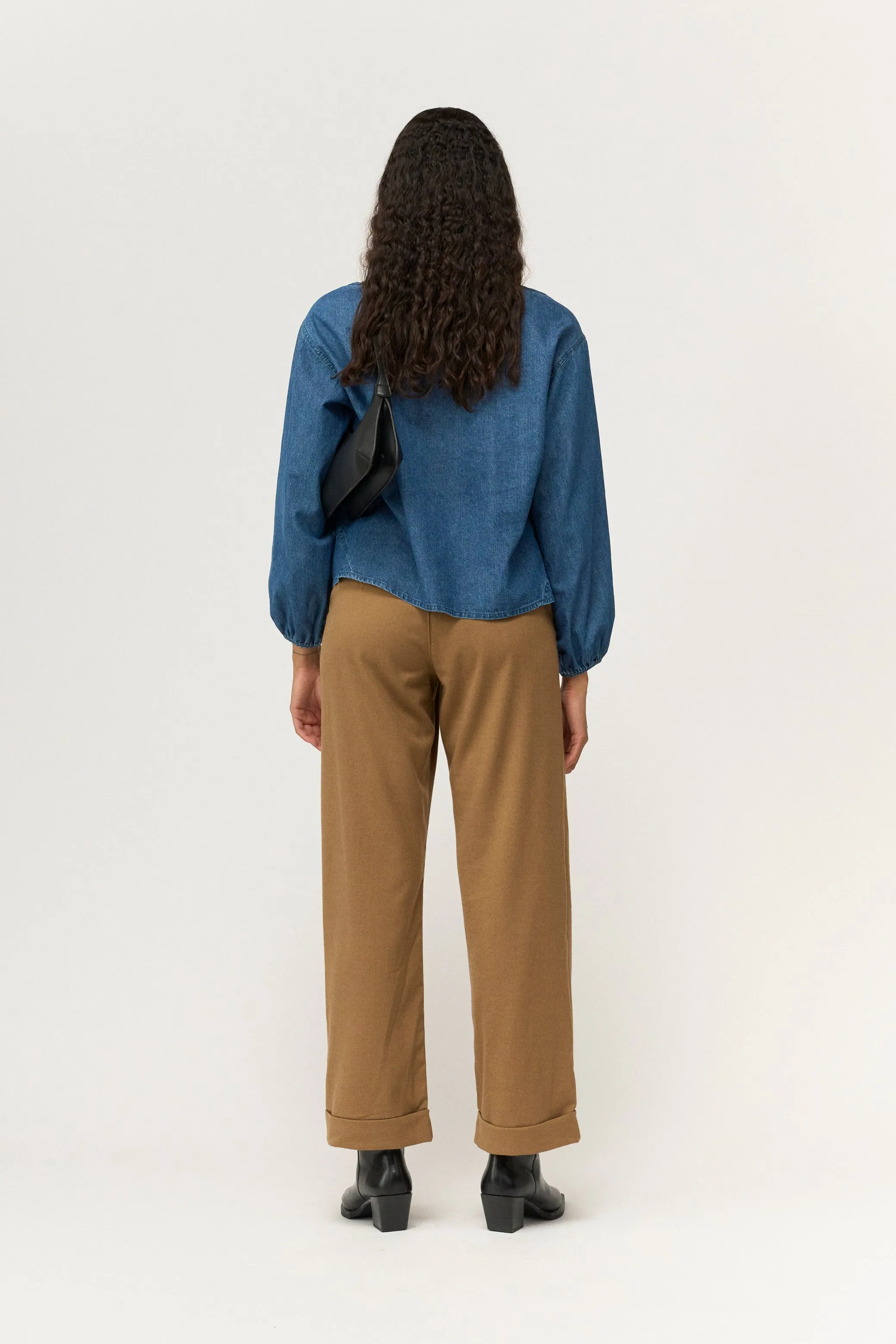 PD-Birkin Weekend Cropped Pant Tailor - camel