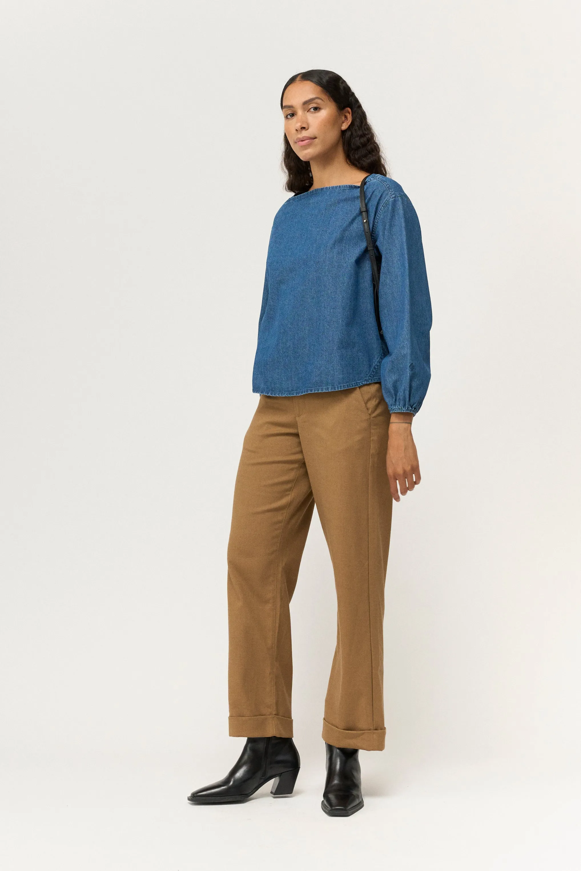 PD-Birkin Weekend Cropped Pant Tailor - camel
