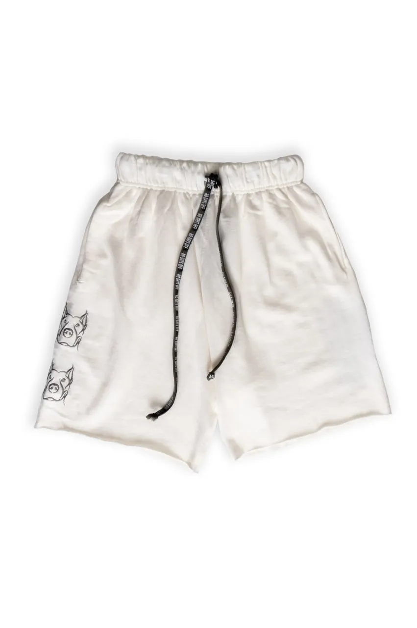 "Off White" Fleece Shorts