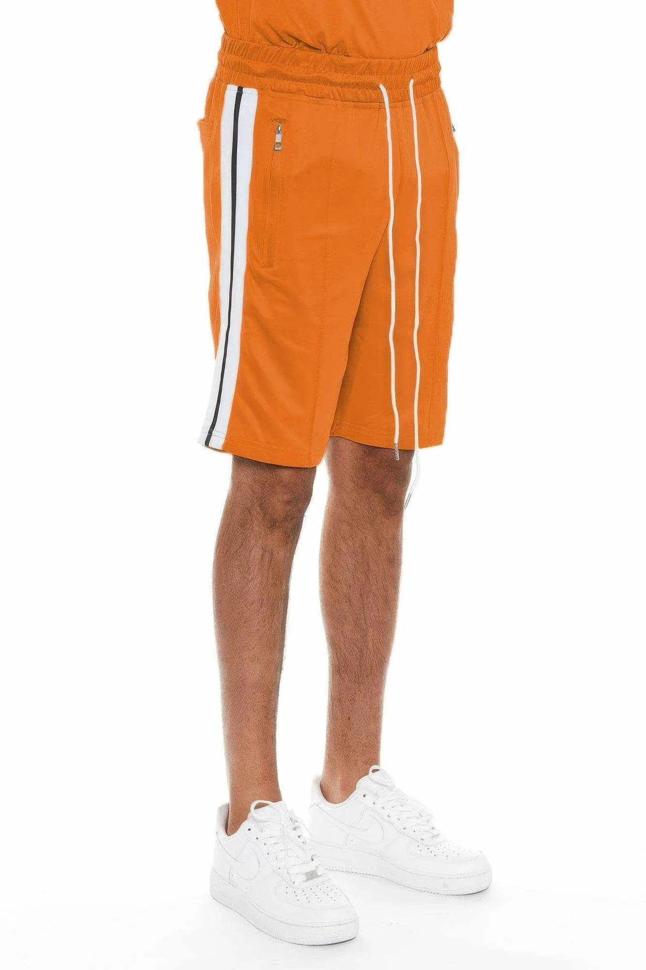 Short Sleeve Striped Tape Shorts