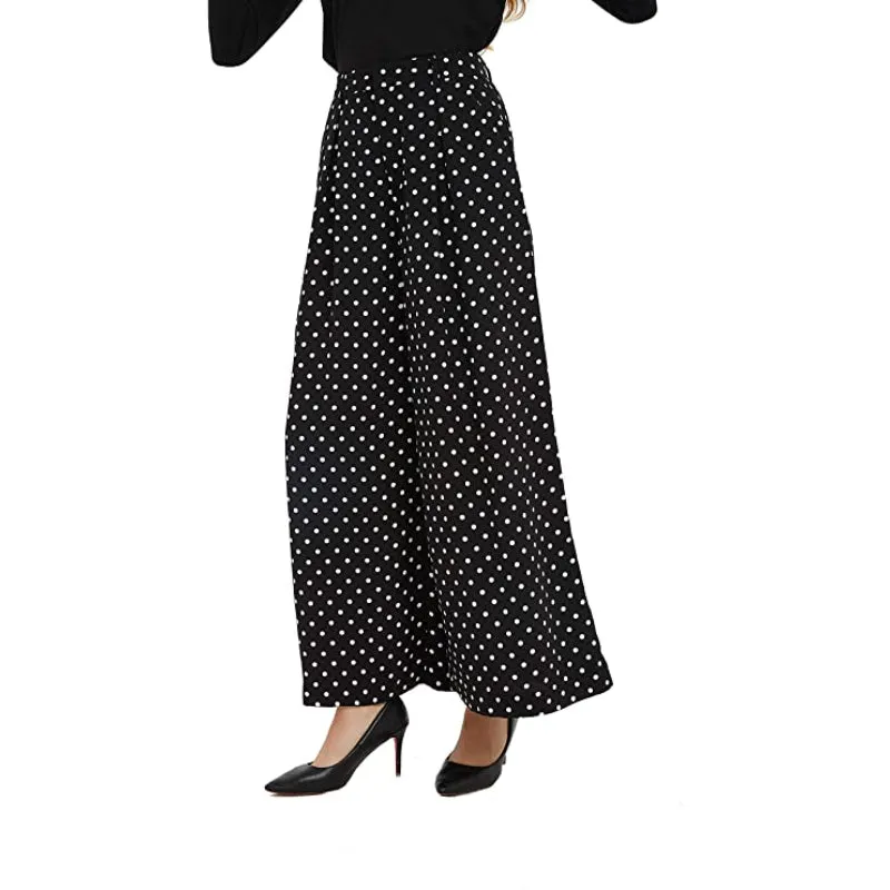 Women High Waist Casual Wide Leg Long Palazzo Regular Pants