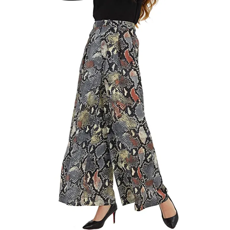 Women High Waist Casual Wide Leg Long Palazzo Regular Pants