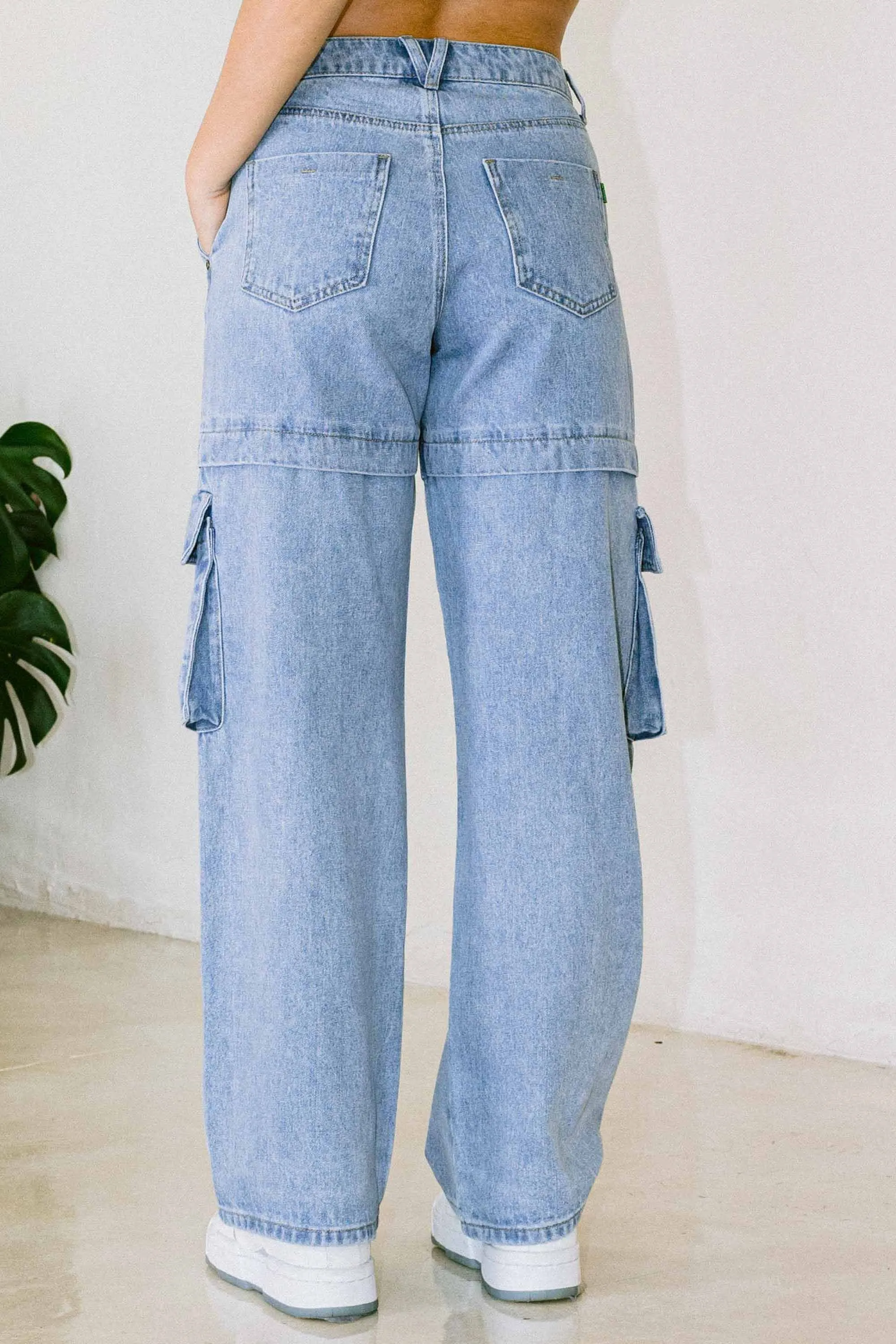 Y2K Winter Cargo Wide Leg Jeans